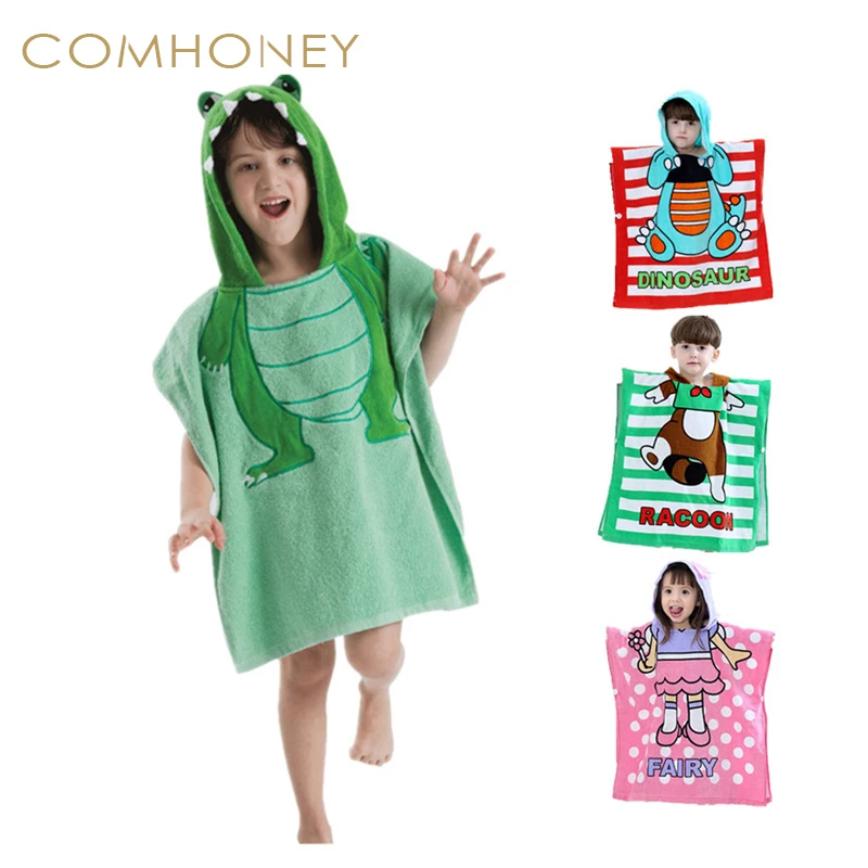 Children's Bathrobes Cartoon Swim Robes Cute Mouse Towel Boys Girls