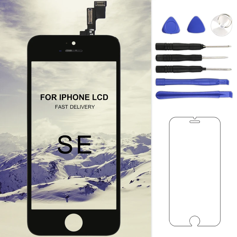 

1pc Mobile Phone LCD For iPhone SE LCD Display with Touch Screen Digitizer Assembly For iPhone SE LCD Display No Dead Pixel
