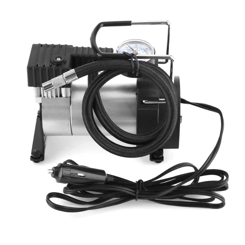 

12V DC 150PSI Displacement 35L/Min Auto Tire Inflator Portable Air Compressor Pump With Cigarette For Cars Bicycles Balls