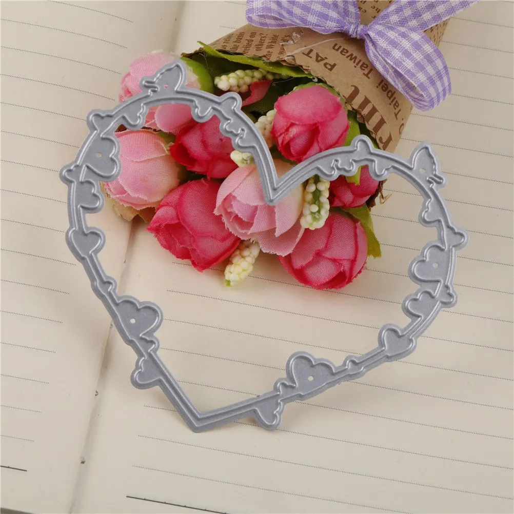 101*84mm Heart Shape Metal Cutting Dies Stencils For Scrapbooking Paper Cards Crafts DIY