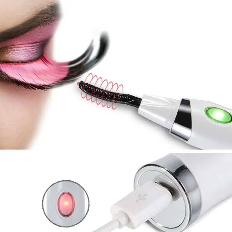

Electric Heated Eyelash Curler Long Lasting Eye Lash Cosmetic Natural Curling Eyes Lashes Makeup Tool
