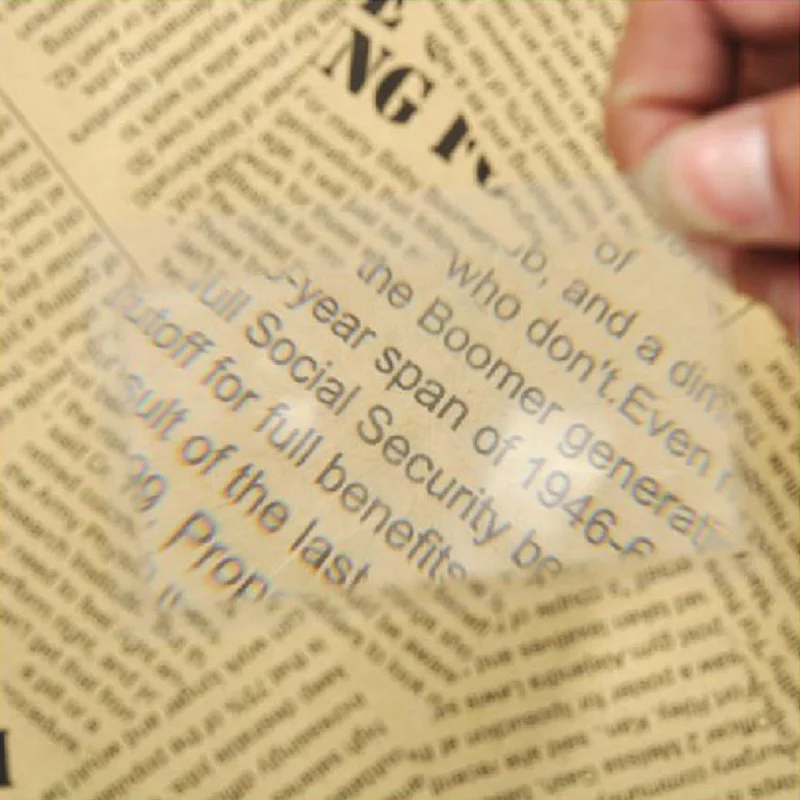 

1PCS Credit Card Magnifier Glasses Portable Square Microscope Magnifying Glasses Card 3 X Magnifier Magnification for Reading