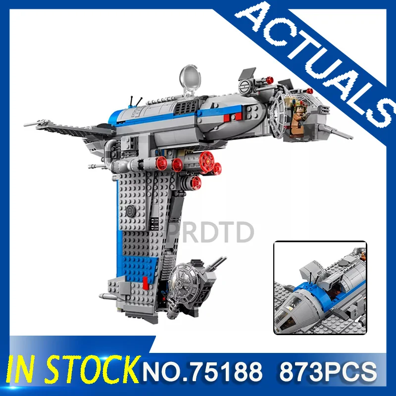 

STAR The Resistance Bomber Building Blocks Bricks 75188 873PCS Assemblage Toys LegoING Educational StarWars WARS children Toys