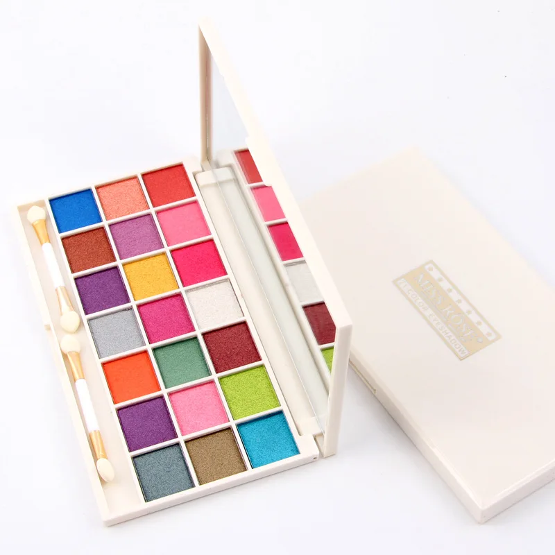 

MISS ROSE 21-Color Pearlescent Matte Eyeshadow Smoked Professional Makeup Multicolor Eyeshadow Palette