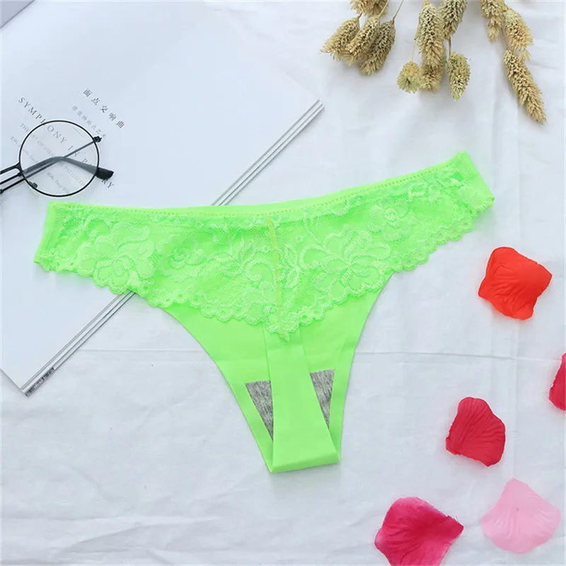Hot Silk Sexy Lace Women Thongs and G string Seamless Panties Female Underwear Tanga Low-Rise Lingerie Panty Intimates (5)