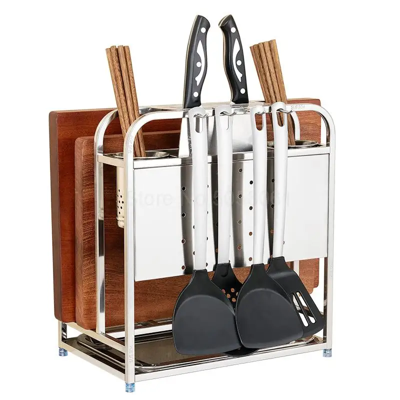 304 многофункциональная кухонная стойка из нержавеющей стали, держатель ...