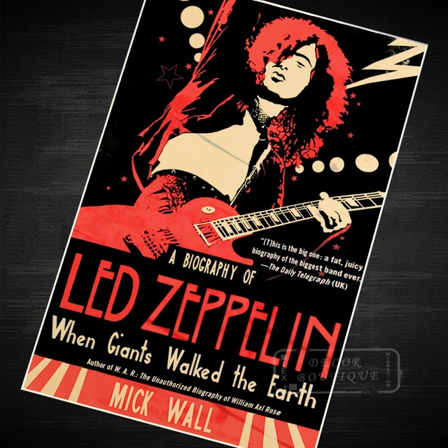 the led zeppelin music class vintage retro canvas painting poster led zeppelin flyer