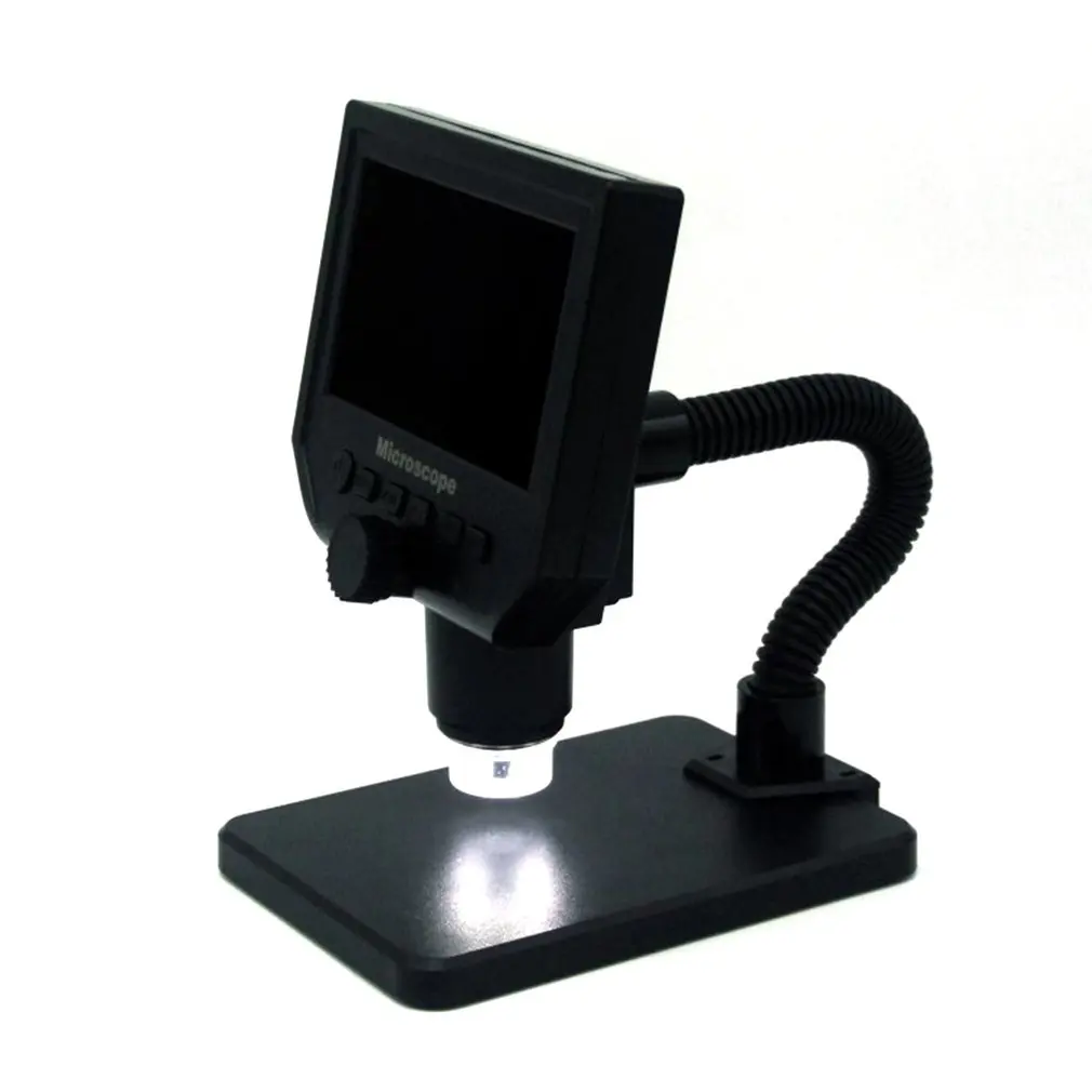 Black G600 HD Mobile Phone Repair Microscope 4.3 Inch 600X Digital Electron Microscope 
