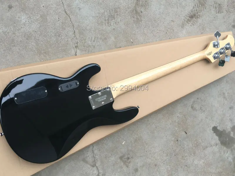 High quality black 4 string bass, built-in amplifier circuit, factory wholesale, provide the EMS delivery, m,u,s-i-c, m,a.n Bass