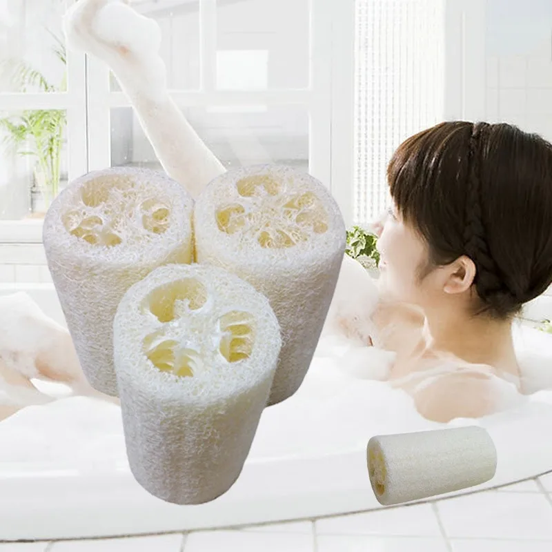 

New Natural Loofah Bath Body Shower Sponge Scrubber Pad Hot Shower Body Washing Cloth Sponges Scrubbers Bath Cleaning Hot Sale