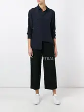 Joseph 100% silk swallow fly bird print long sleeve lady blouses women soie shirt spring autumn