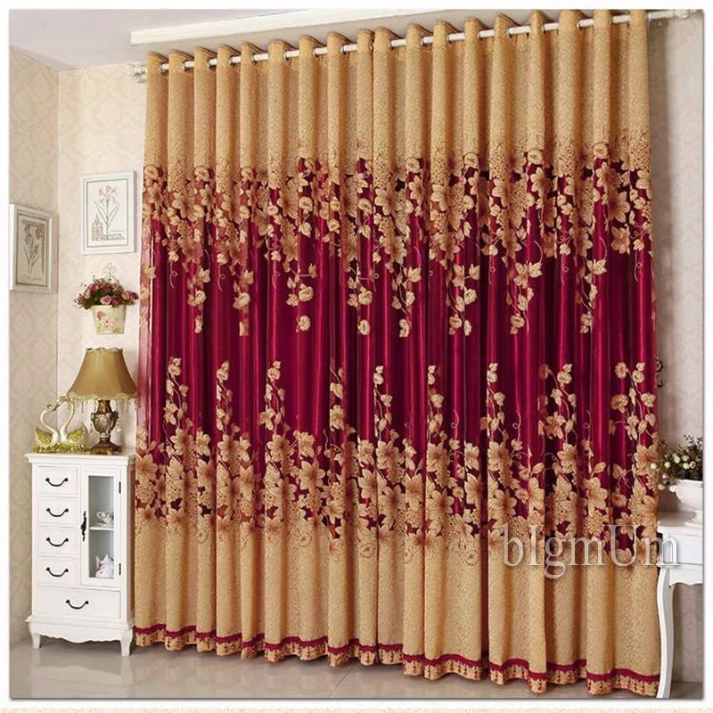 Золотая Роскошная вышитая вуаль, занавески для роскошной комнаты, европейские отвесные/тюлевые оконные шторы для гостиной