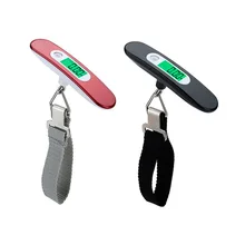 50 кг X 10 г ЖК-портативные цифровые весы для багажа, ручные весы для взвешивания, крепкие ремни, серебристый компактный, лучший для путешествий, почтовый дом