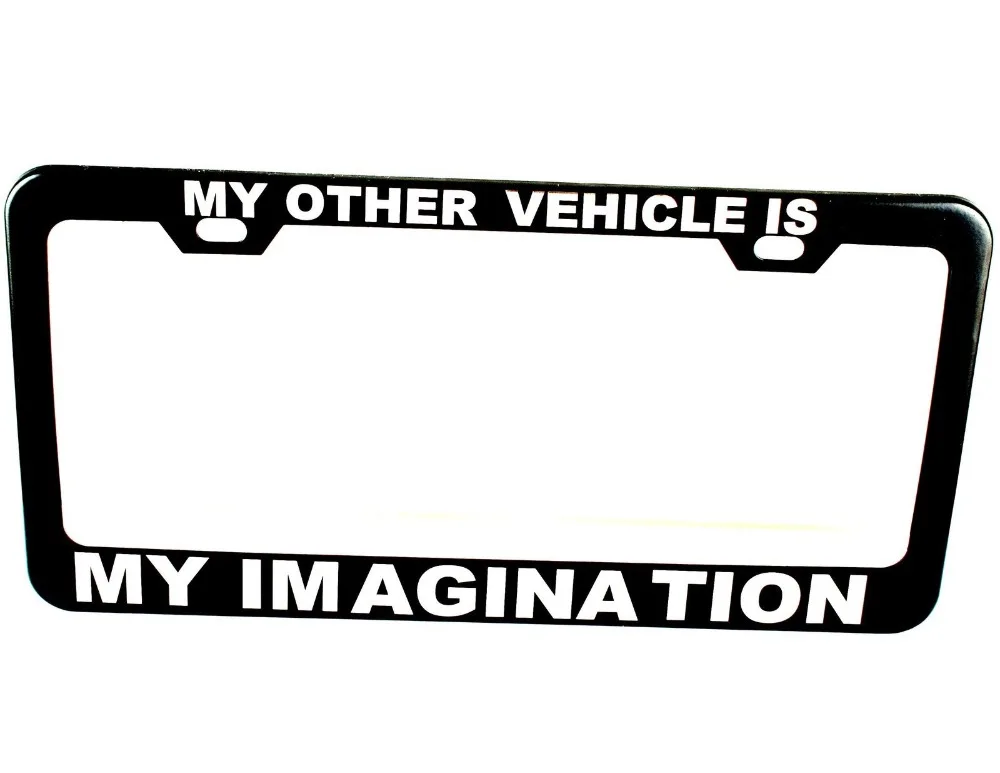 Personalized License Plate Frame Tag Custom Black Plate Frame Holder