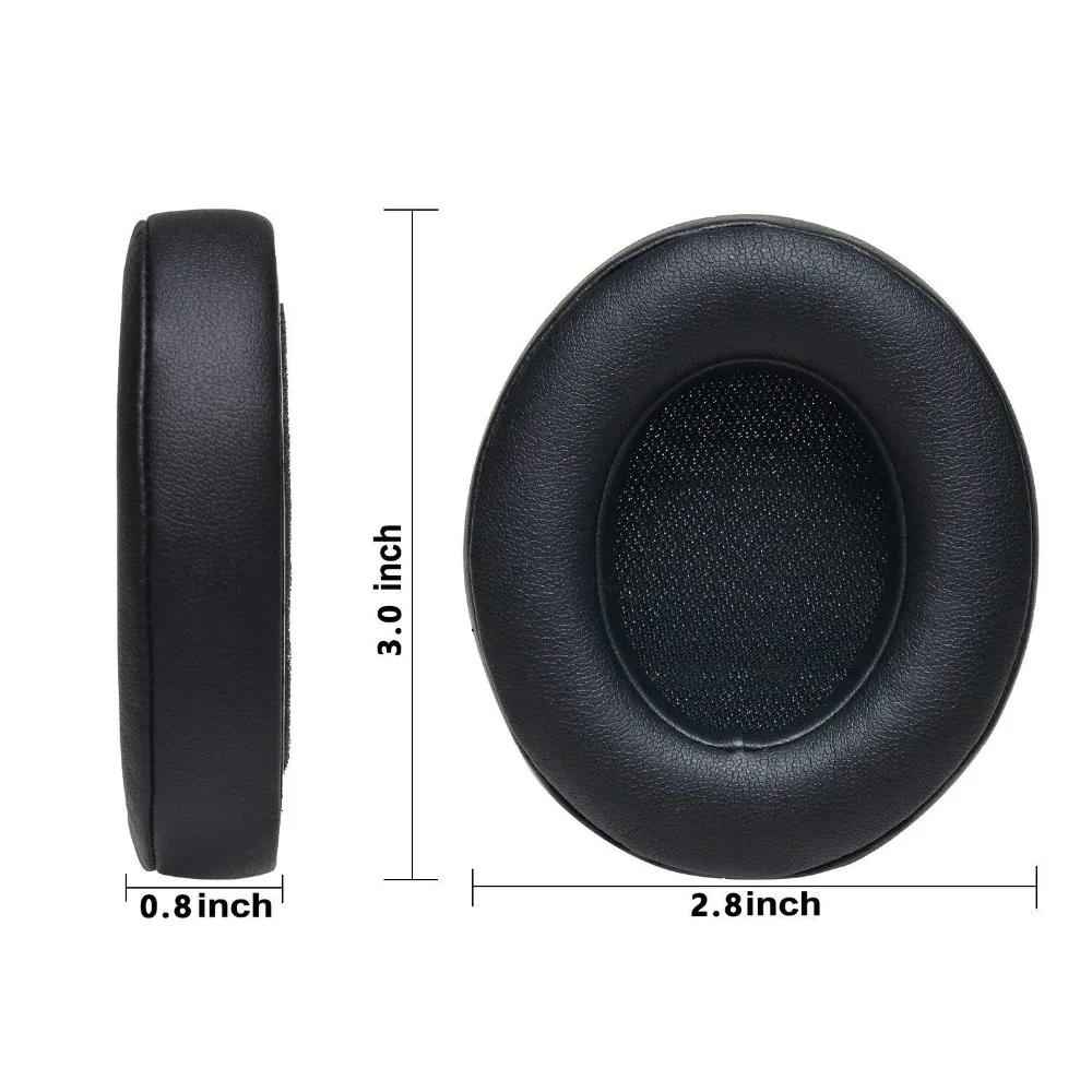 Replacement Earpads Ear Cushions for Beats Solo 2 0 3 0 Wireless on Ear Headphones ONLY Black