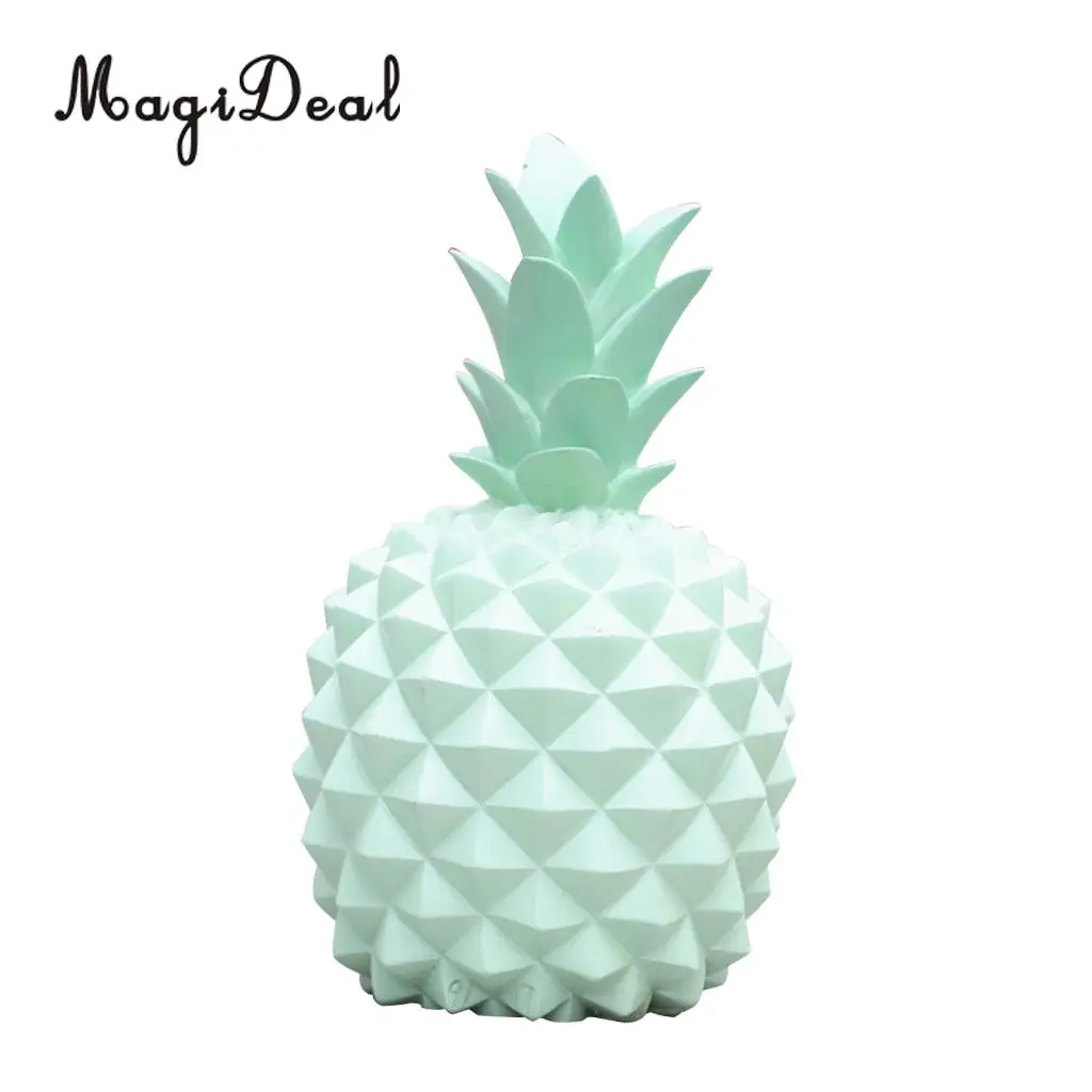 Resin Pineapple Money Boxes Piggy Box Cute Gift Home Decoration White S