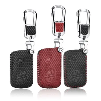 

LUCKEASY car key cover for Lexus GX 2010-2015 LX 2007 2009 2012 ES IS GS Case Remote Keys Shell leather Free shipping