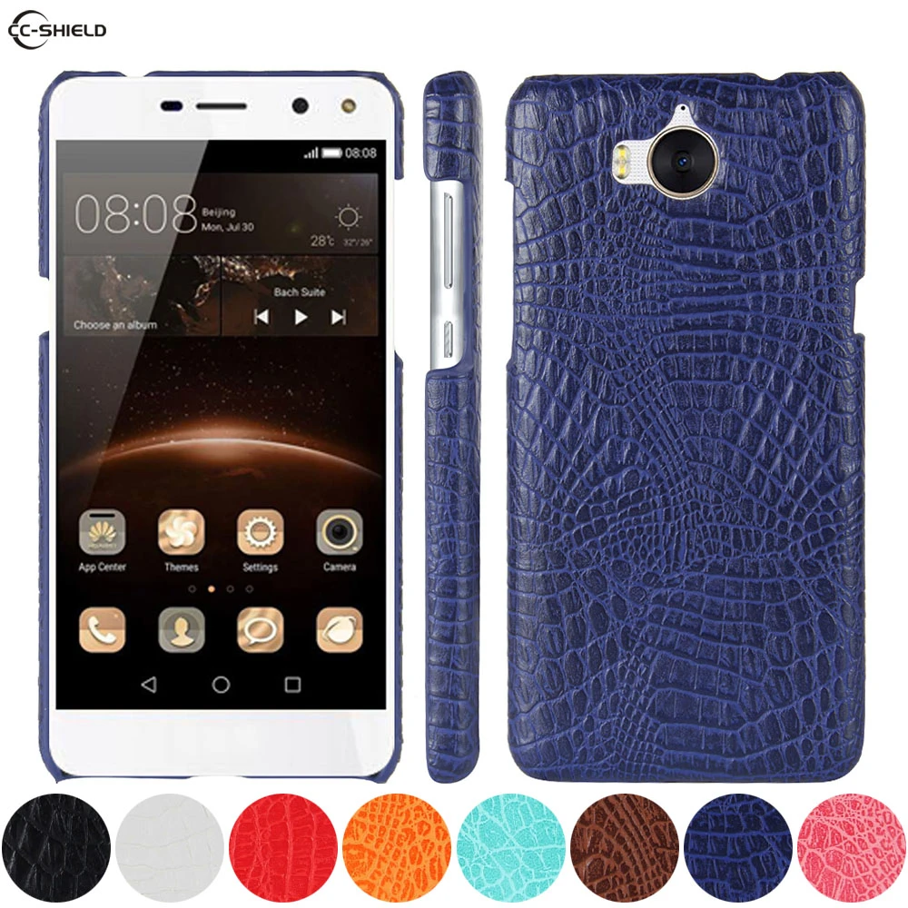 QiongniAN Custodia per Huawei Nova Young 2017 MYA-L11 / Y6 2017 MYA-L41 / Y5 2017 MYA-L03 MYA-L23 MYA-L02 MYA-L22 / Honor Changwan 6 MYA-AL00 MYA-TL10 Custodia Case Cover Blue