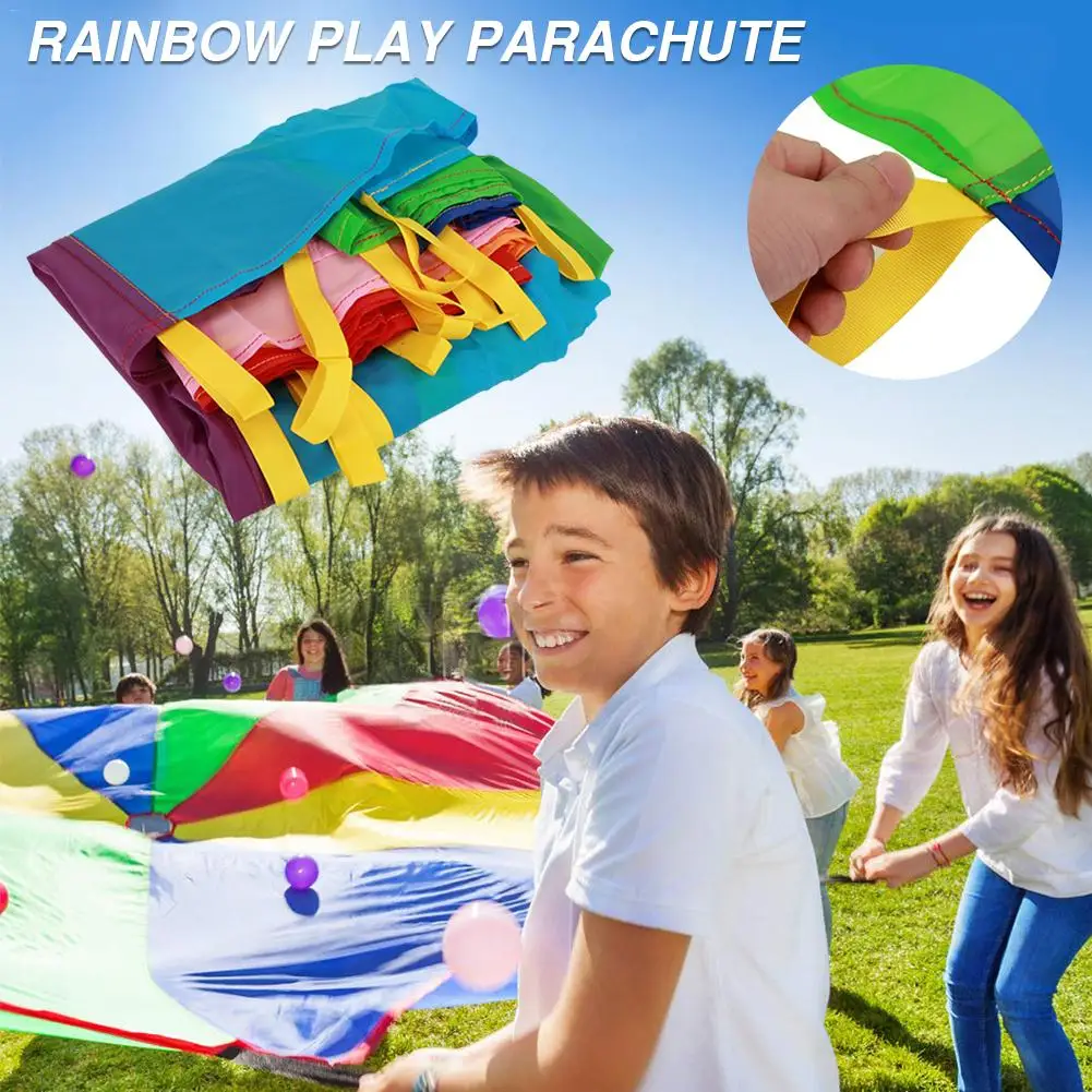 2 м детская Парашютная игрушка спортивные уличные игры игрушка для гимнастики детский спортивный развивающий зонтик от дождя прогулки