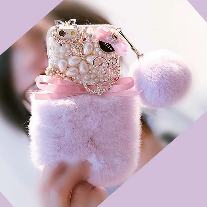 imágenes para Capa de pelo de piel de conejo rex real case para huawei honor 6x 5x 4x 4c 4a y6 8 7 6 plus mate 7 8 9 pro diamante coque pompón perla funda imágenes para Capa de pelo de piel de conejo rex real case para huawei honor 6x 5x 4x 4c 4a y6 8 7 6 plus mate 7 8 9 pro diamante coque pompón perla funda