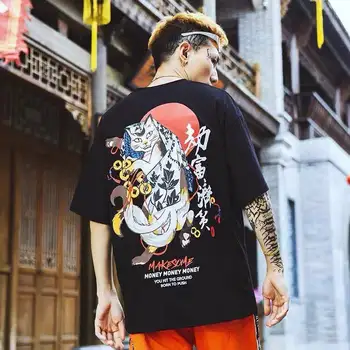 

Summer Hiphop T-shirts Chinese Harajuku Tshirt Streetwear Funny Summer Cool T-shirt Women Men Punk Couple O-neck T shirt Male