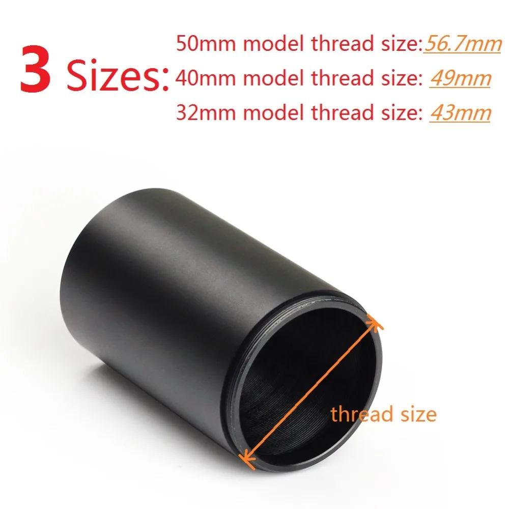 

VERY100 Tactical Metal Alloy Advanced Optic Sunshade Shade Replacement for Standard Rifle Scope 50mm, 40mm, 32mm
