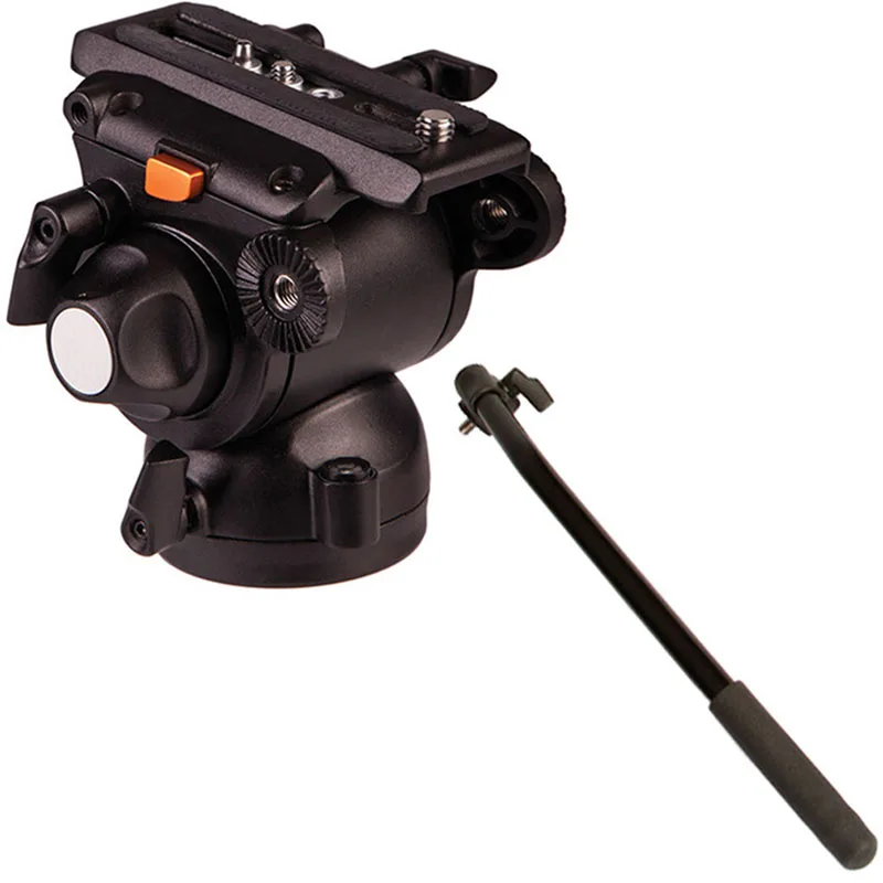 E-IMAGE GH03F 5 кг медведь видео плоское основание панорамная головка для штатива монопод DSLR видеокамера с регулируемой ручкой