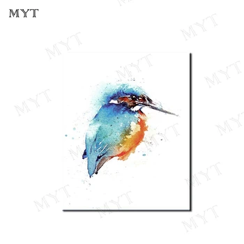 

MYT Free Shipping Hot Sale Nice Picture Bule Bird The Living Room Decorative Oil Painting Hand Painting Animal Picture Decor