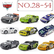 No.28-54 Disney Pixar coches 3 2 METAL FUNDICIÓN coches Disney McQueen #52 #84 apple 1:55 Diecast chico juguetes para niños coches regalo