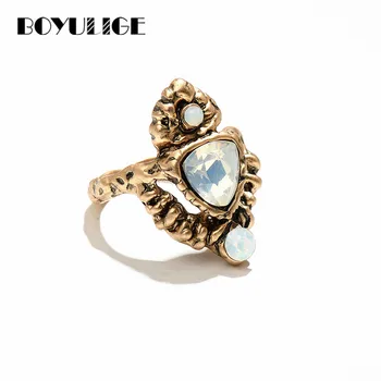 

Byzantine style opal ring for women Travel souvenirs valentines day gift engagement vintage wedding rings charms boho BOYULIGE