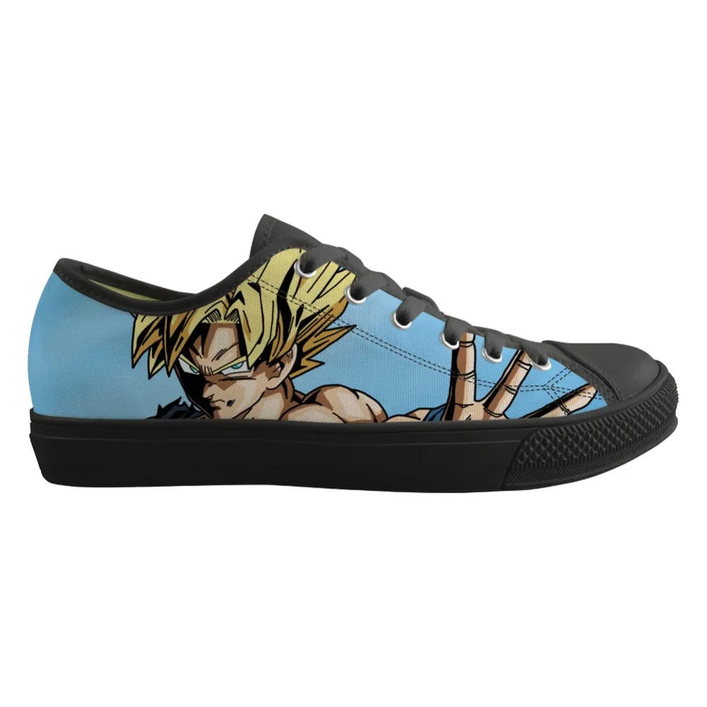 

ELVISWORDS Dragon Ball Vulcanized Shoes Super Saiyan Low Top Goku Men and Boys Comfortable Outdoor Fashion Cool Trainer