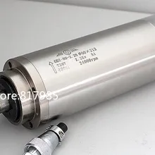 Лучшее качество мотор шпинделя 2.2kw квт. шпиндель с 4 подшипниками 24000 об/мин 2200 w 220 V ER20 гравировальный станок с ЧПУ 80 мм водяного охлаждения мотор шпинделя