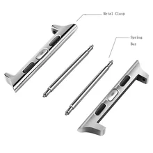 For Apple Watch Adapter 42mm 38mm with Screwdrivers 1 pair Stainless Metal Connector Clasp Watch Band