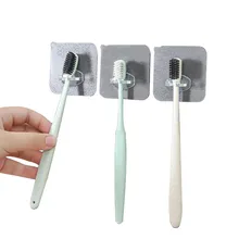 4 шт. Многофункциональный туалетный держатель зубных щеток для ванной дома прозрачный самоклеящийся кухонный ABS Крюк для хранения Настенный