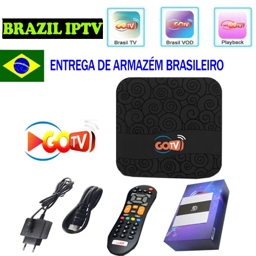 

GOTV 2 years service freelygotv brasil iptv Android ip tv tv box LIVE VOD PLAYBACK for Brazil Argentina Chile brazil warehouse