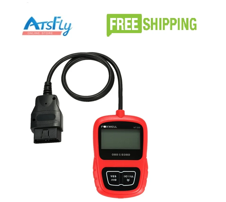 Foxwell NT200 OBD2 EOBD Scan Tool Read Clear Codes Datastream Freeze