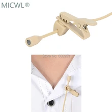 Высокое качество бежевый всенаправленный зажим для галстука отворотом петличный микрофон Микрофон для Shure MIPRO Audio-Technica sennheise