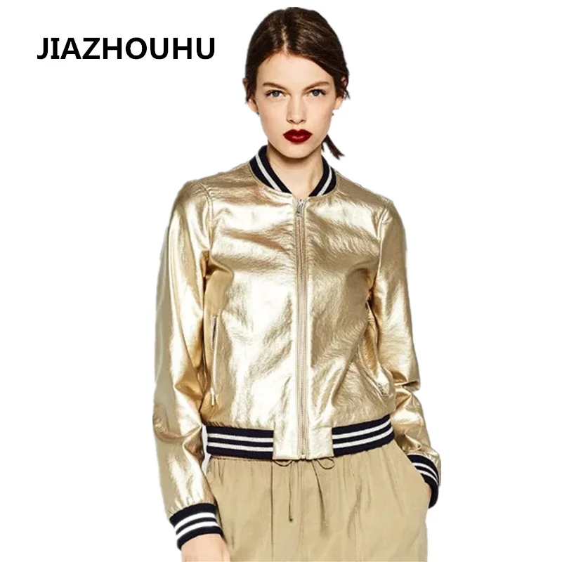 Cardigan Metal Gold Silver Trend Spring Jacket Women