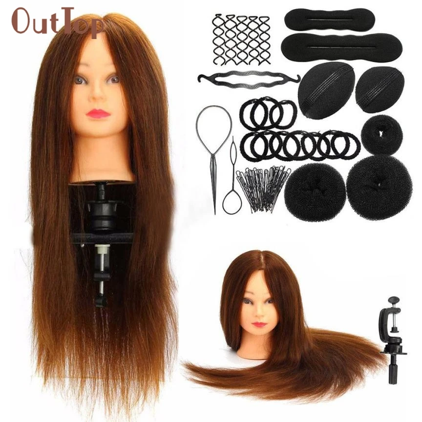 

Beauty Girl Hot Fashion Hairdressing Training Model Practice Head + Braid Sets Oct 28