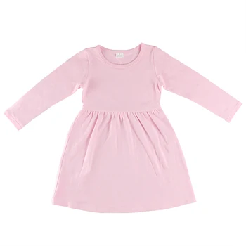 

2018 Brand New Toddler Infant Child Kid Girl Baby Dress Pageant Party Prom Party Wedding Casual Long Sleeve DressCottonWholesale