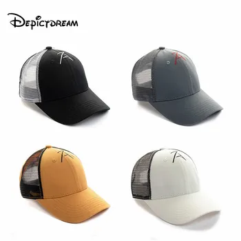 

2019 Ponytail Baseball Cap Women Messy Bun Summer Fashion ventilation net Mesh Hats Casual Sport Drop Shipping Hat Cap