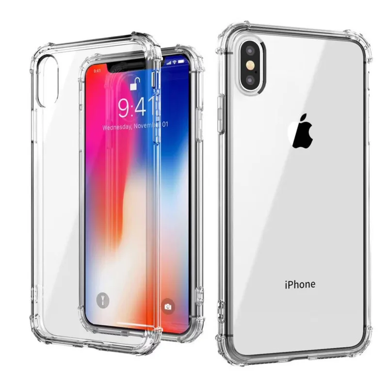 

Transparent Phone Case For iPhone 7 Case Silicon Soft Transparent Back Cover For iPhone XR XS Max 8 7 6 6s Plus 5S Case