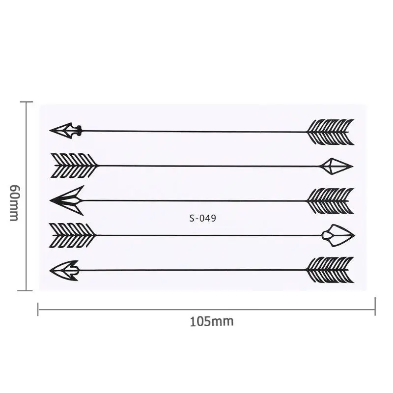 Водонепроницаемый временные Творческий стрелка тела Книги по искусству татуировки наклейки Водонепроницаемый переноса воды временные