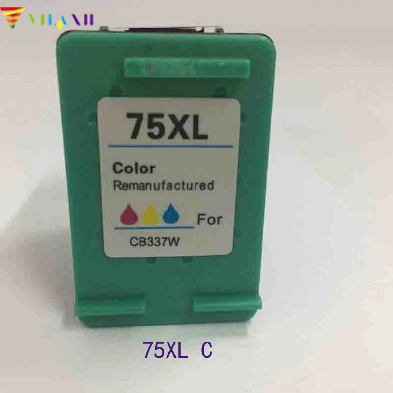 

Vilaxh compatible Ink Cartridge Replacement for hp 75xl Photosmart C4480 C4580 C4200 C4280 C4380 Officejet J5780 J6480 Printer