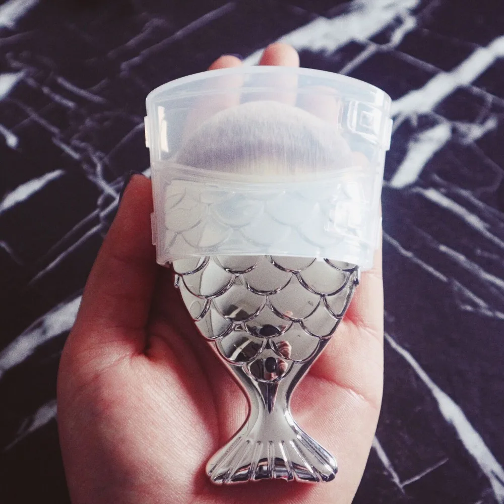 Кисть для основы макияжа Bling Black Mermaid профессиональная кисть нанесения пудры и