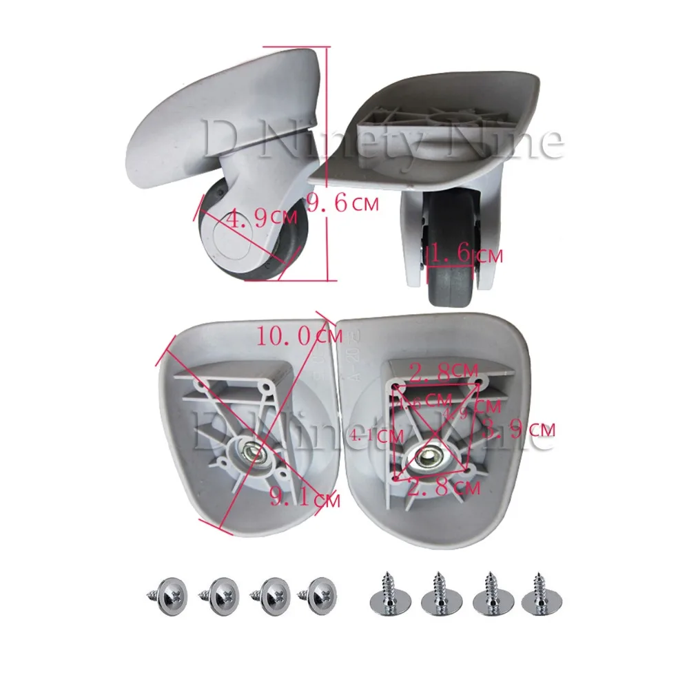 A20 Бесшумная колесная тележка, багажные колеса, аксессуары, ролик для партии, запасные части для багажа, колеса, чемодан, аксессуары для ремонта