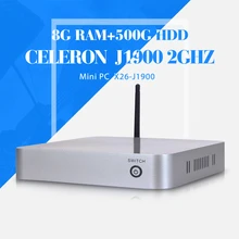 celeron J1900 8g ram 500g hdd+wifi thin client laptop computer mini computer mini thin client fan network computer