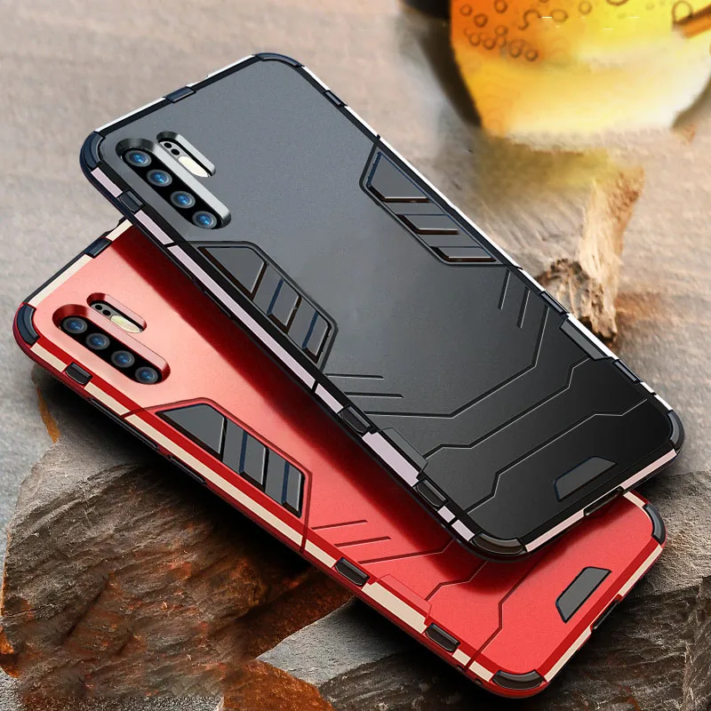 Keajor case For Huawei P30 Pro Case Shockproof TPU+PC Hard Plastic with Stand Dual Hybrid Back Cover For Huawei P30 P30 Lite