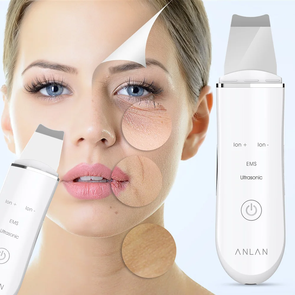 

Ultrasonic Skin Scrubber Blackhead Removal Deep Face Cleaning Skin Peeling Extractor Skin Care Rejuvenation Beauty Machine