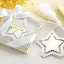 10 шт. A Star is Born Закладка Звездочка вечерние сувениры с белой шелковая кисточка Baby Shower Детские вечерние подарки
